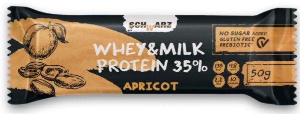 Батончик протеиновый Schwarz 33% Курага ИМО с высоким содержанием протеина, 50 гр фотография