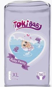 Подгузники-трусики TOKIBABY детские XL 36шт